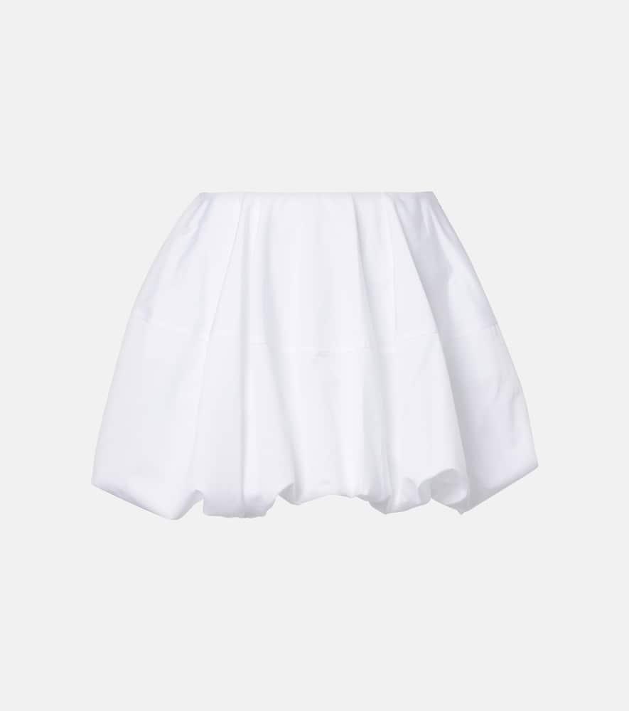 alaïa cotton poplin miniskirt