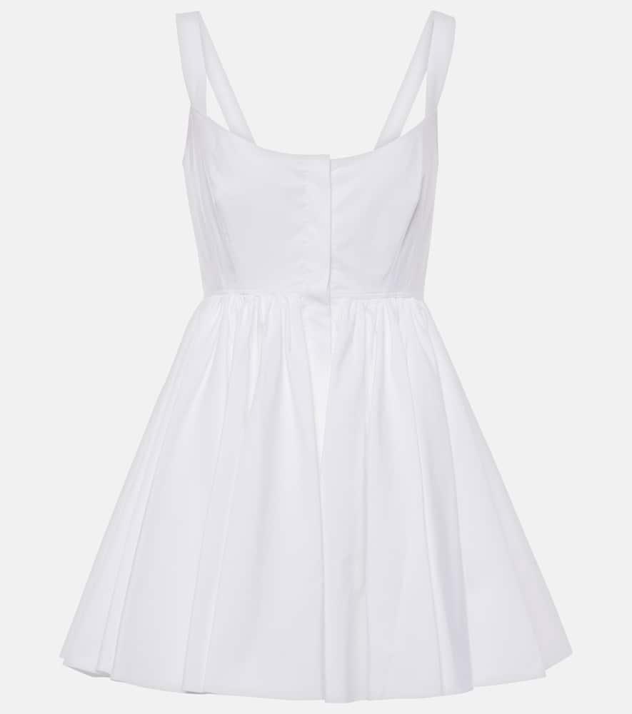 alaïa cotton poplin skater dress