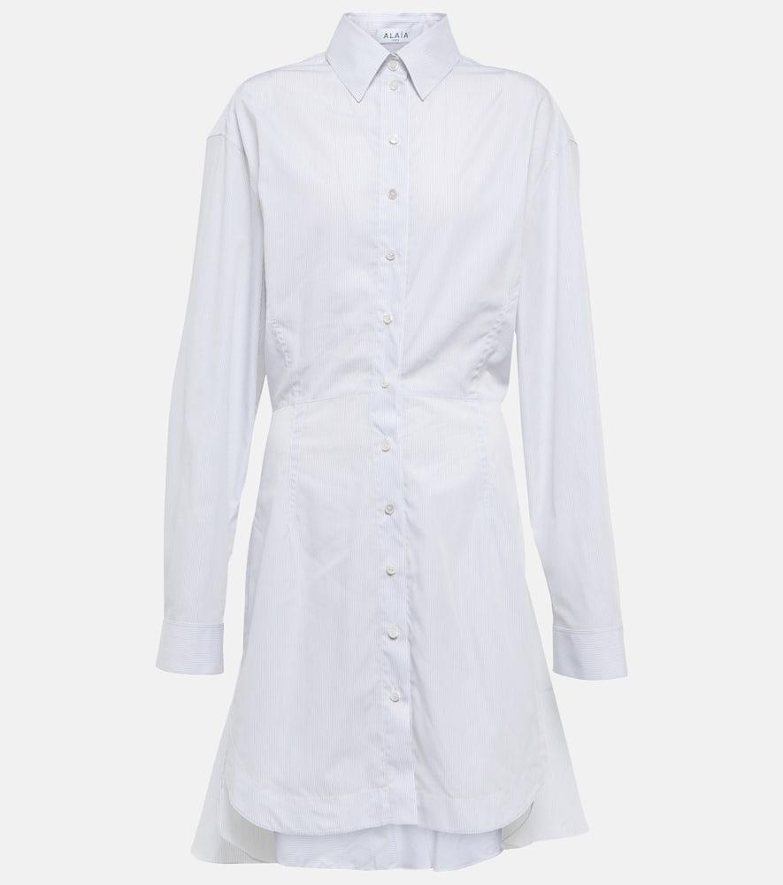 alaïa cotton shirt dress
