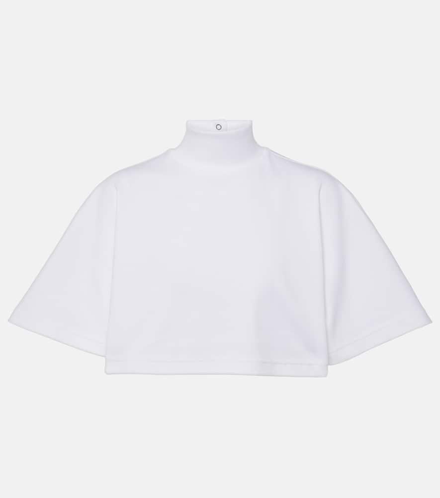 alaïa cotton turtleneck top