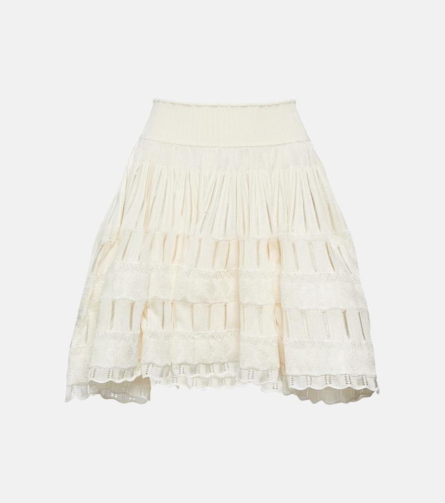 alaïa crinoline miniskirt