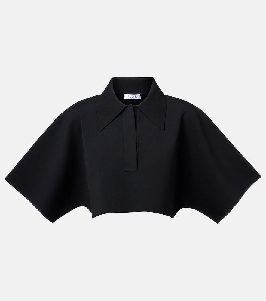 alaïa cropped polo shirt