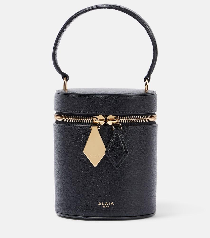 alaïa cube mini leather vanity bag