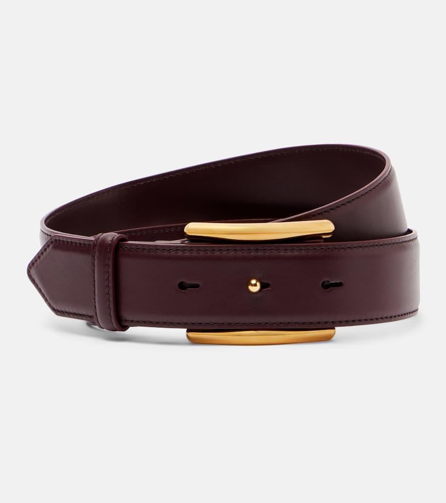 alaïa curve leather belt
