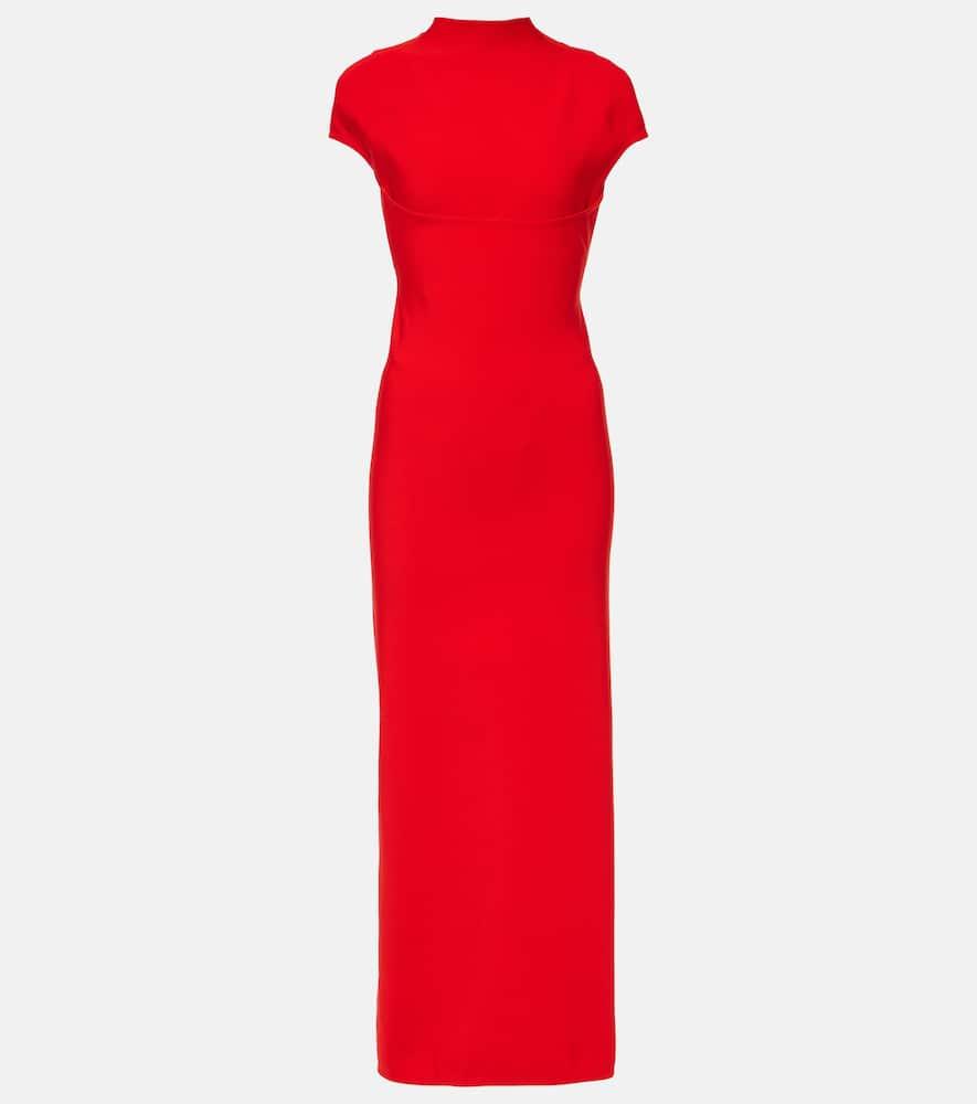 alaïa cutout jersey maxi dress
