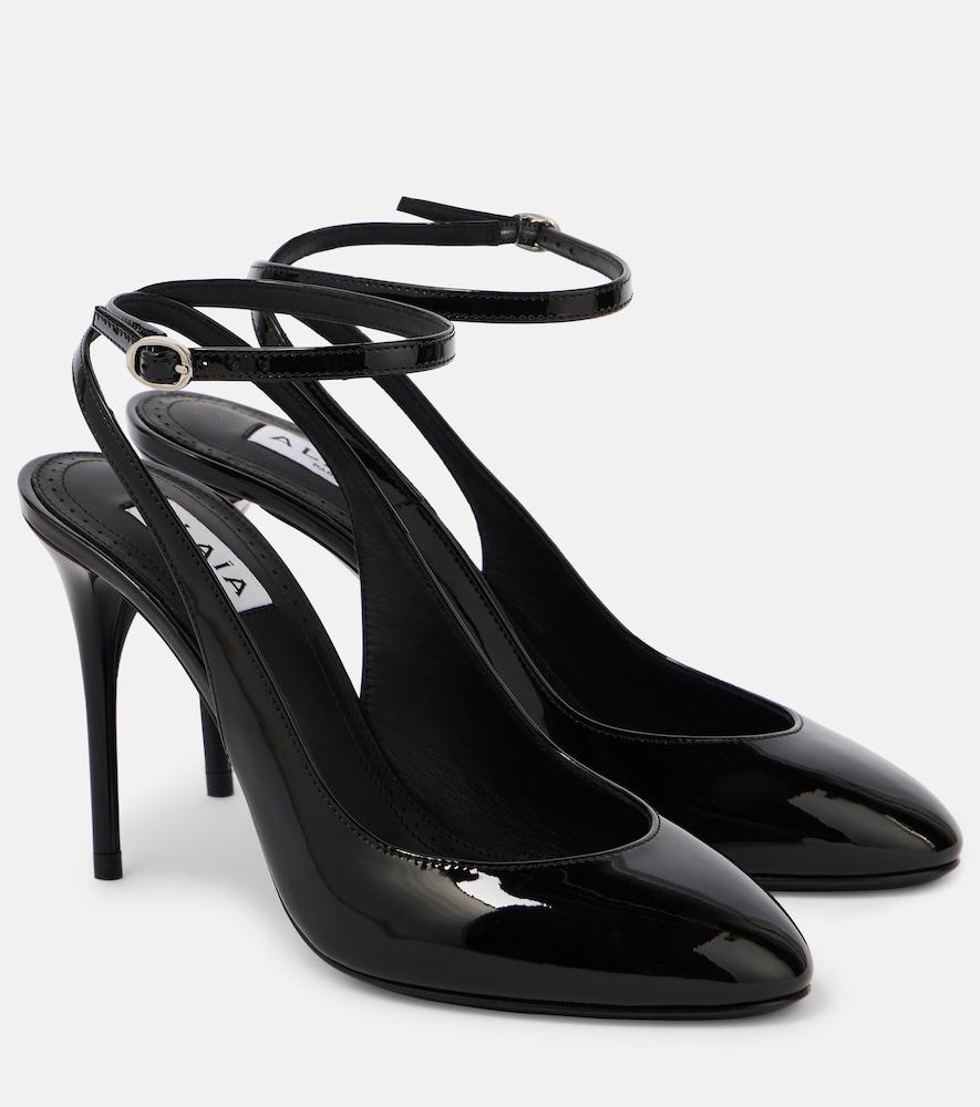 alaïa décolleté 90 patent leather pumps