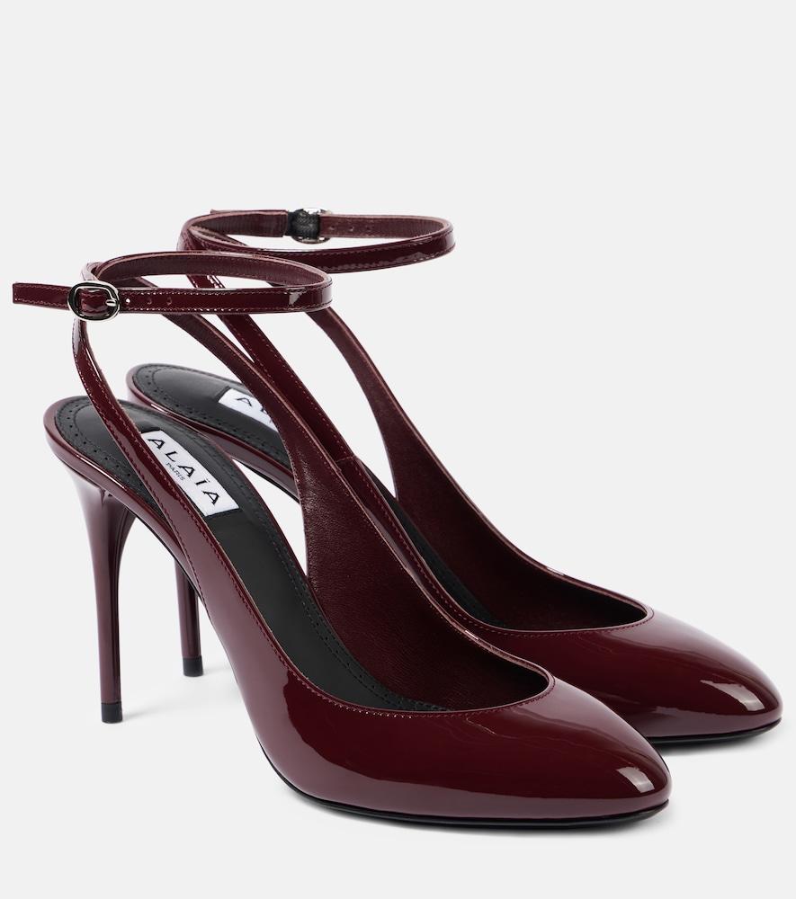 alaïa décolleté 90 patent leather pumps