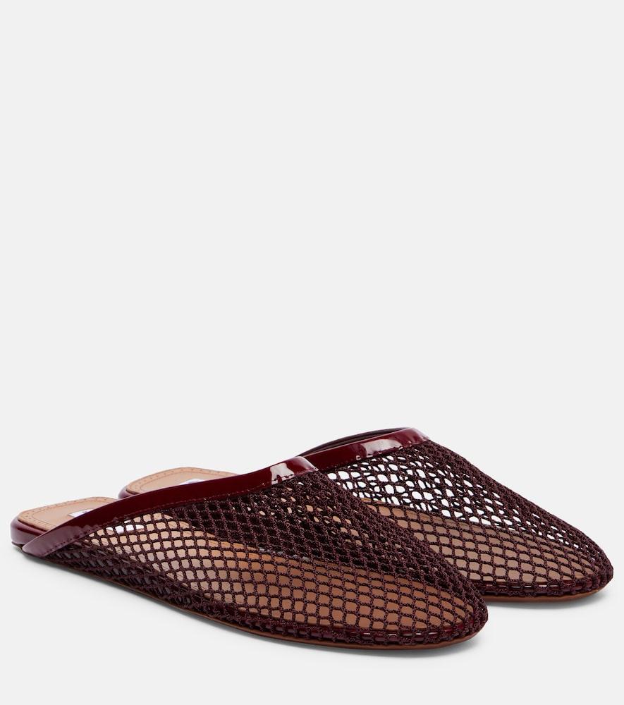 alaïa fishnet mules