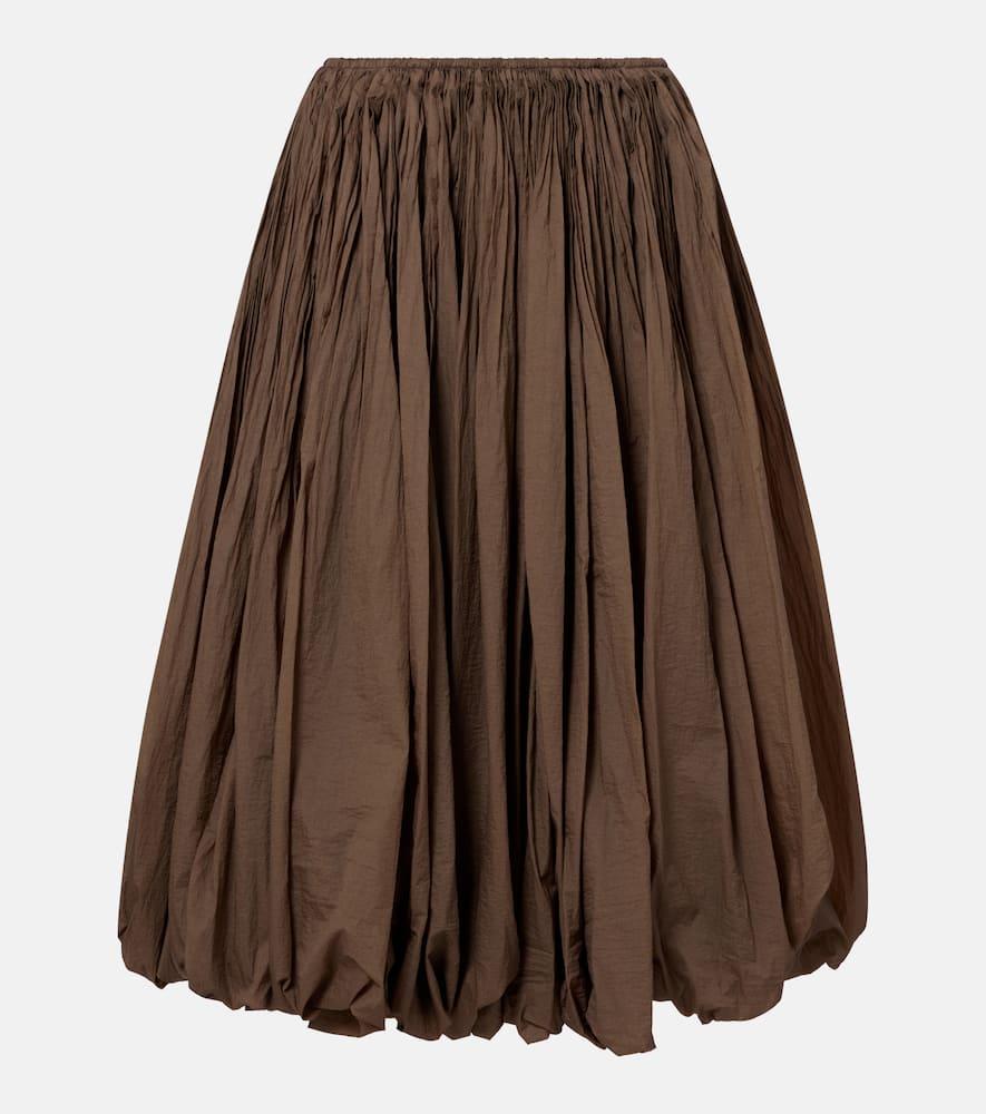alaïa flared balloon maxi skirt