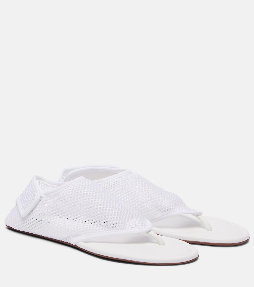 alaïa flex mesh thong sandals