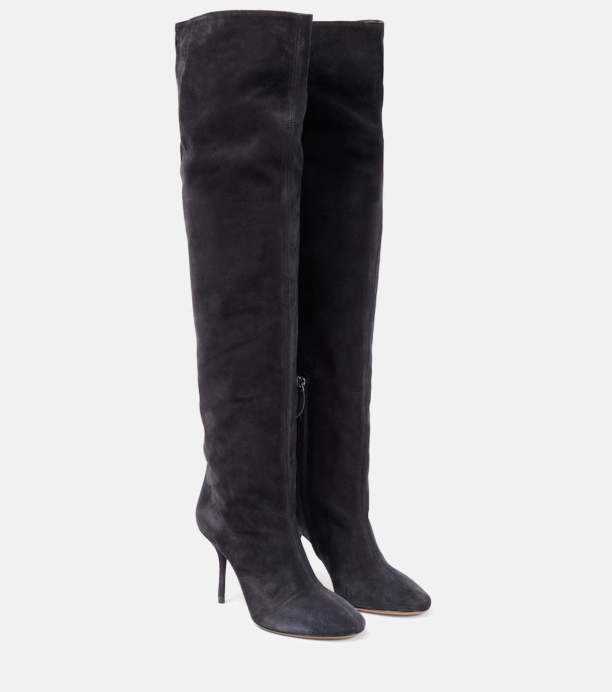 alaïa fluide 90 suede boots