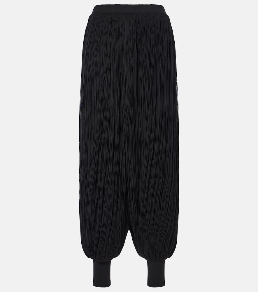 alaïa fringed wool balloon pants