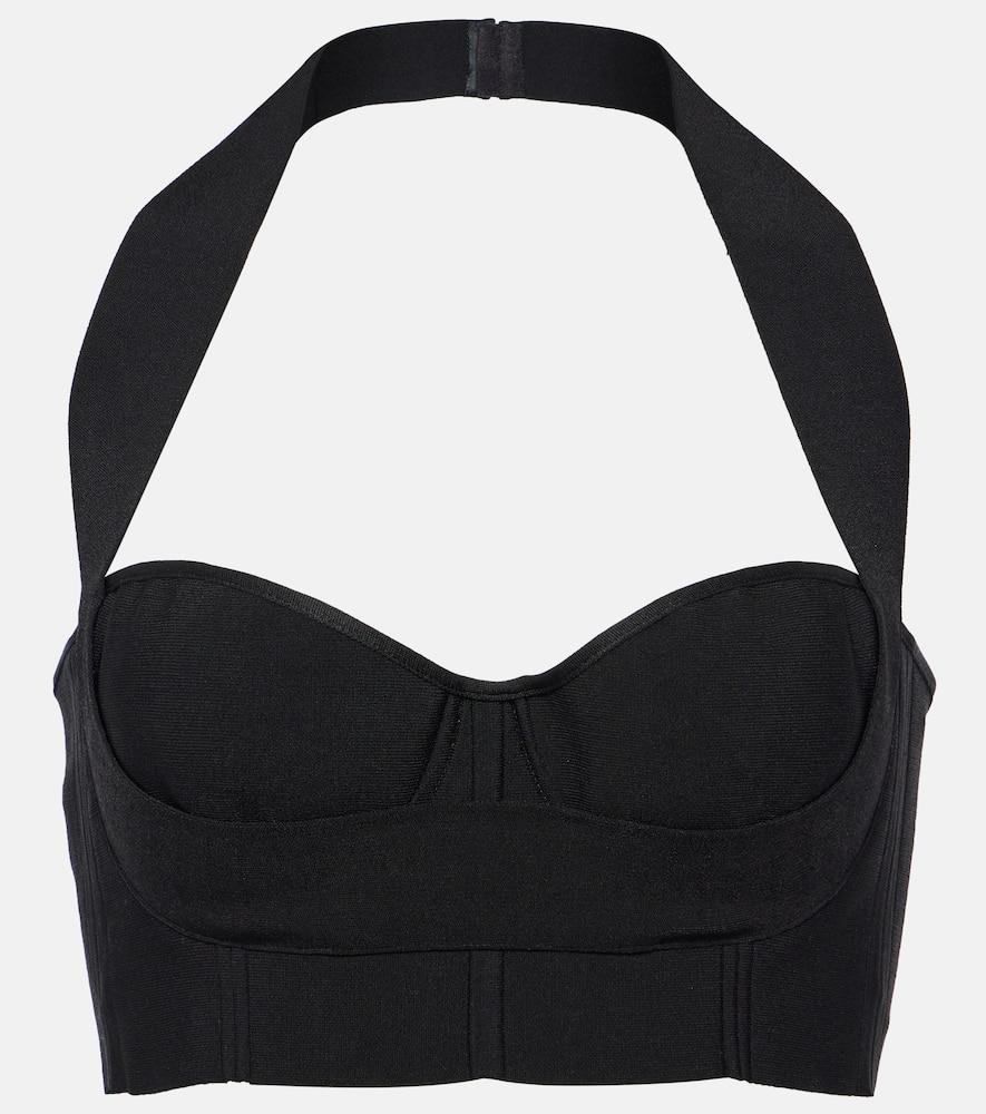 alaïa halterneck bra top