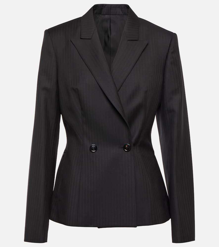 alaïa herringbone wool gabardine blazer