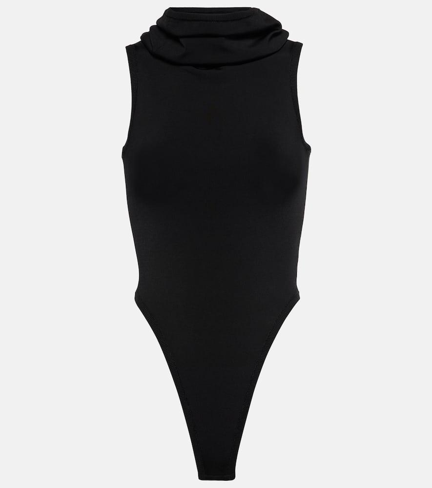 alaïa hooded bodysuit