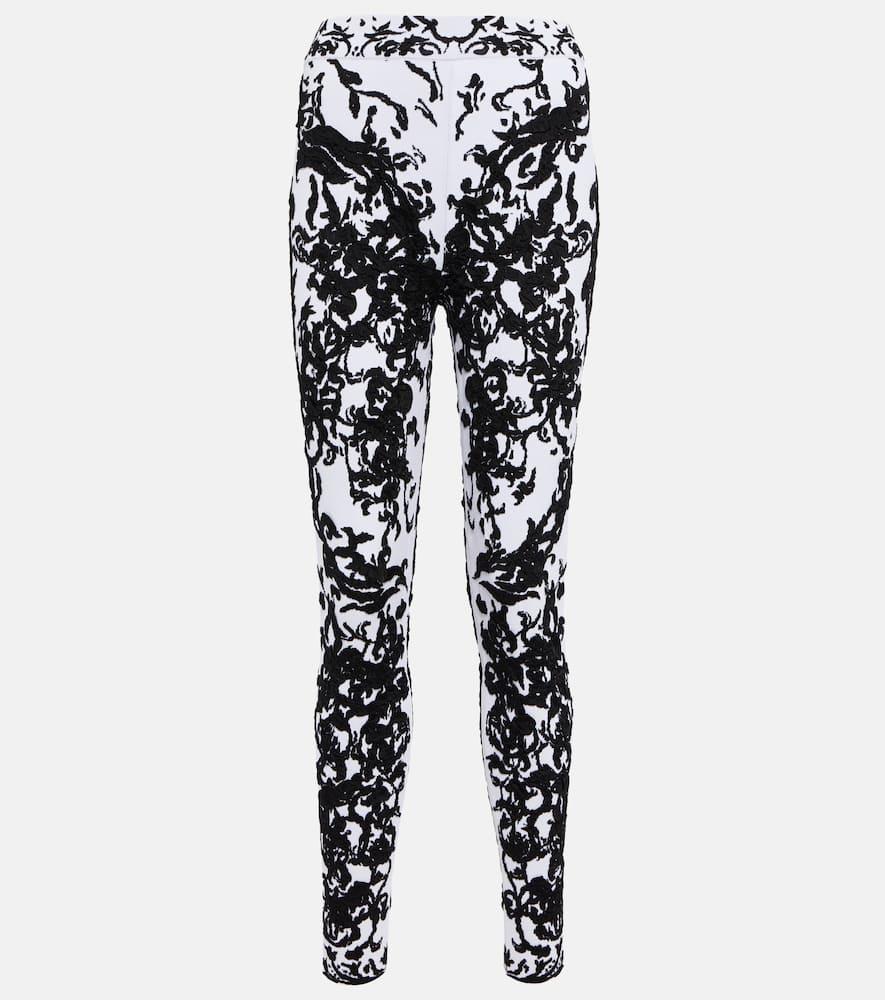 alaïa jacquard leggings