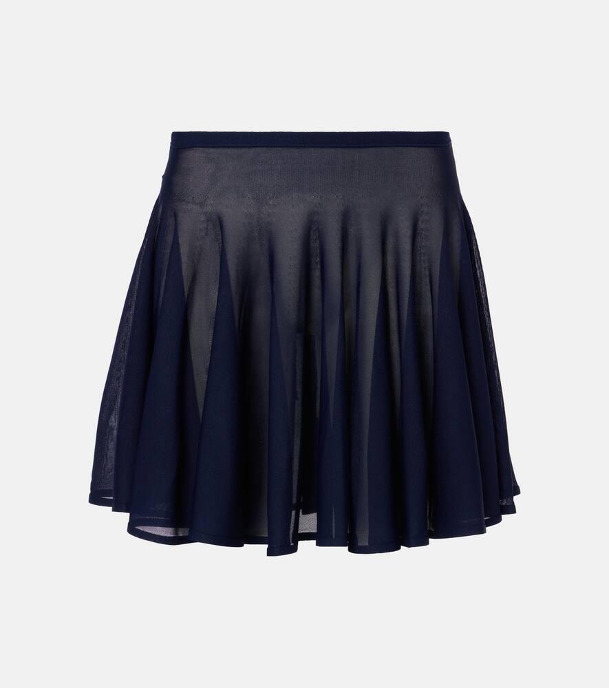 alaïa knitted miniskirt