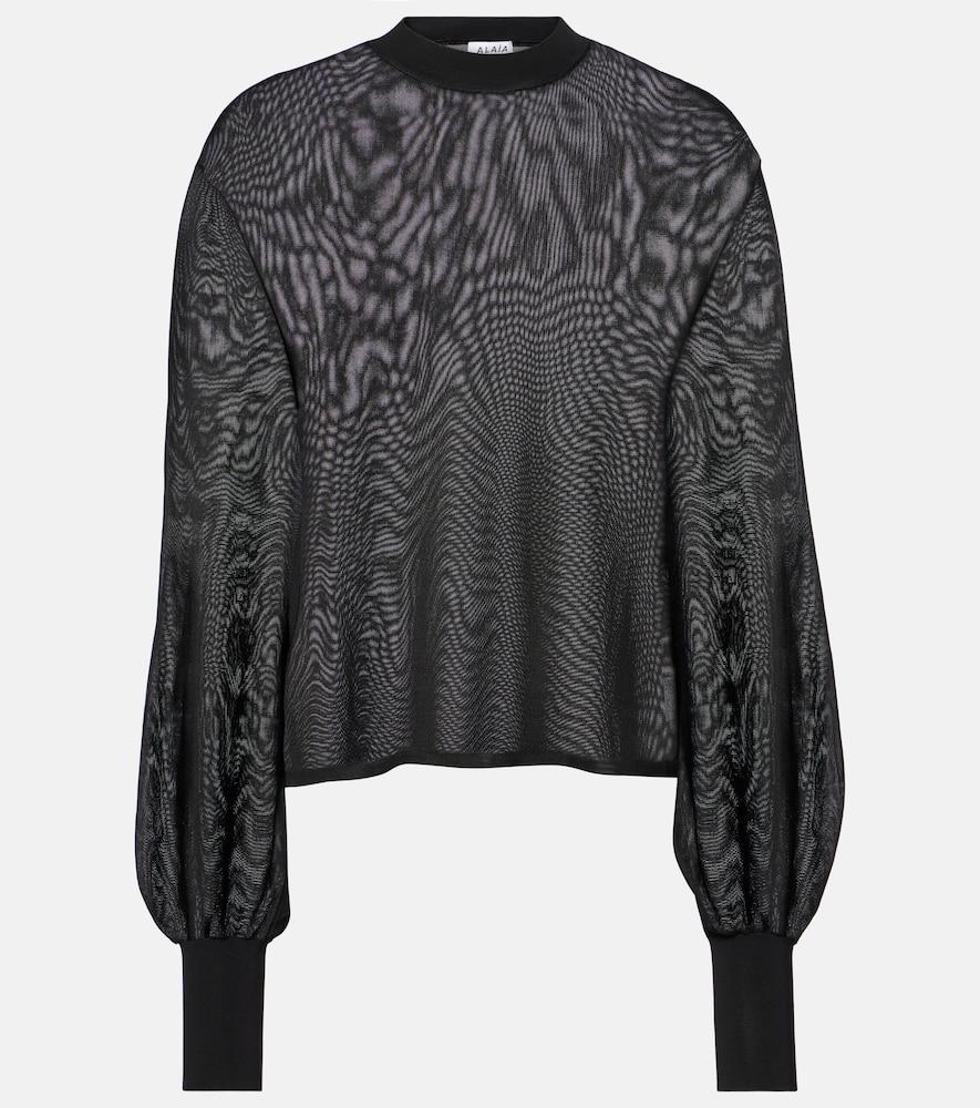 alaïa lamé sweater