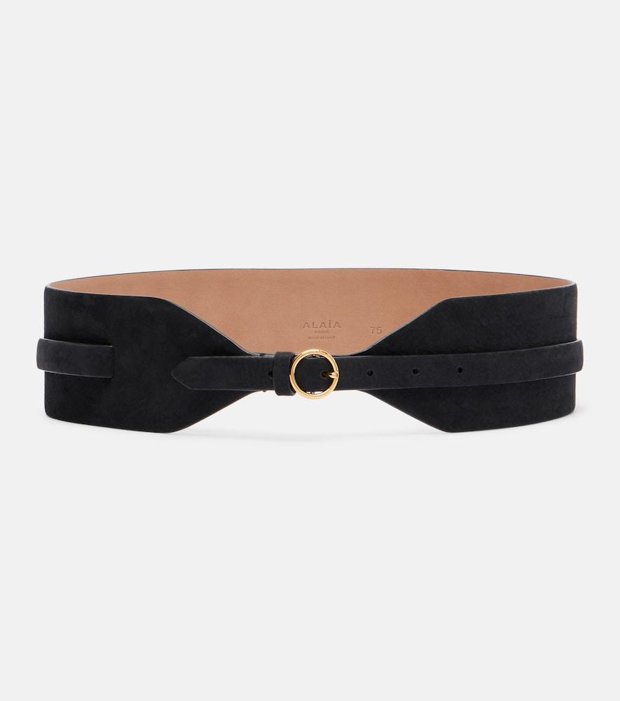 alaïa large leather belt
