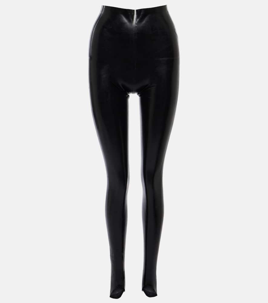 alaïa latex leggings