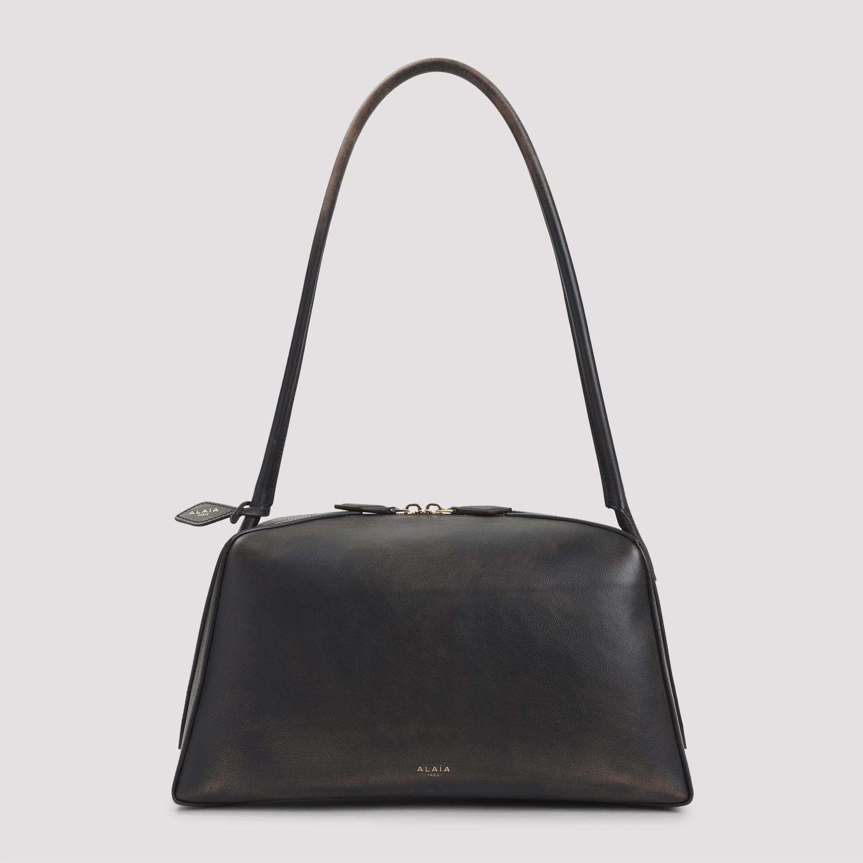 alaïa le bouledogue shoulder bag nude & neutrals calf leather - women