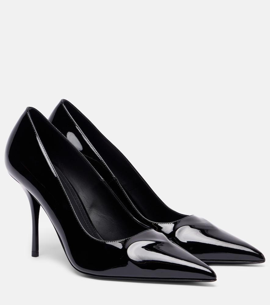 alaïa le caur 3d 90 patent leather pumps
