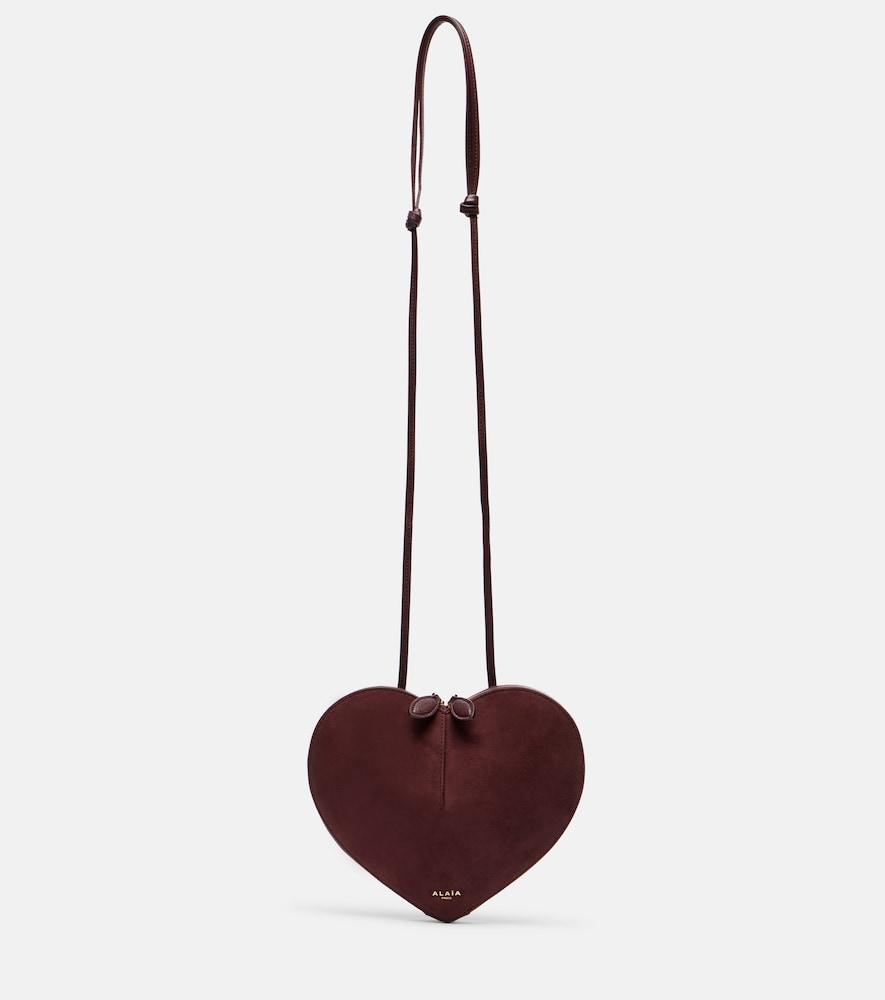 alaïa le caur suede shoulder bag