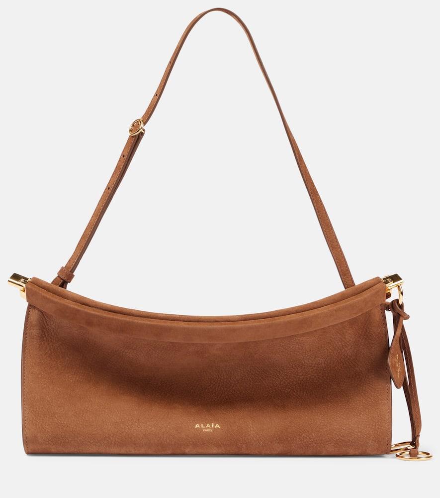 alaïa le click east west medium leather shoulder bag