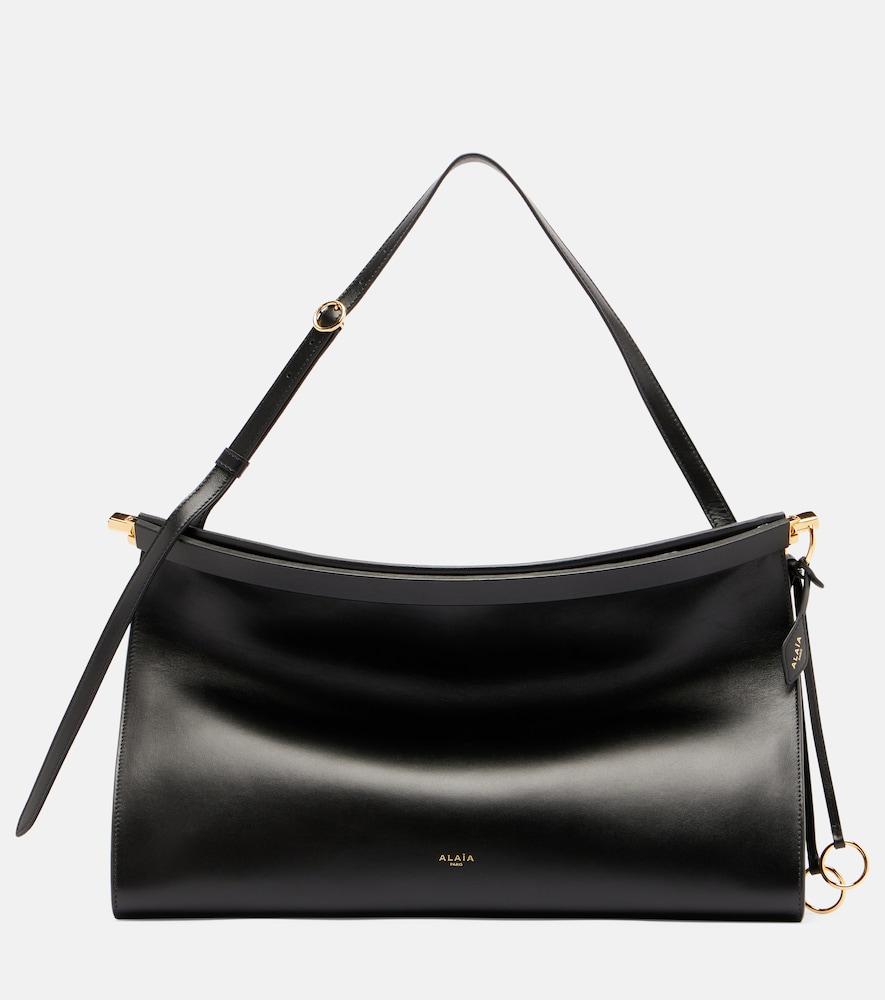alaïa le click large leather shoulder bag