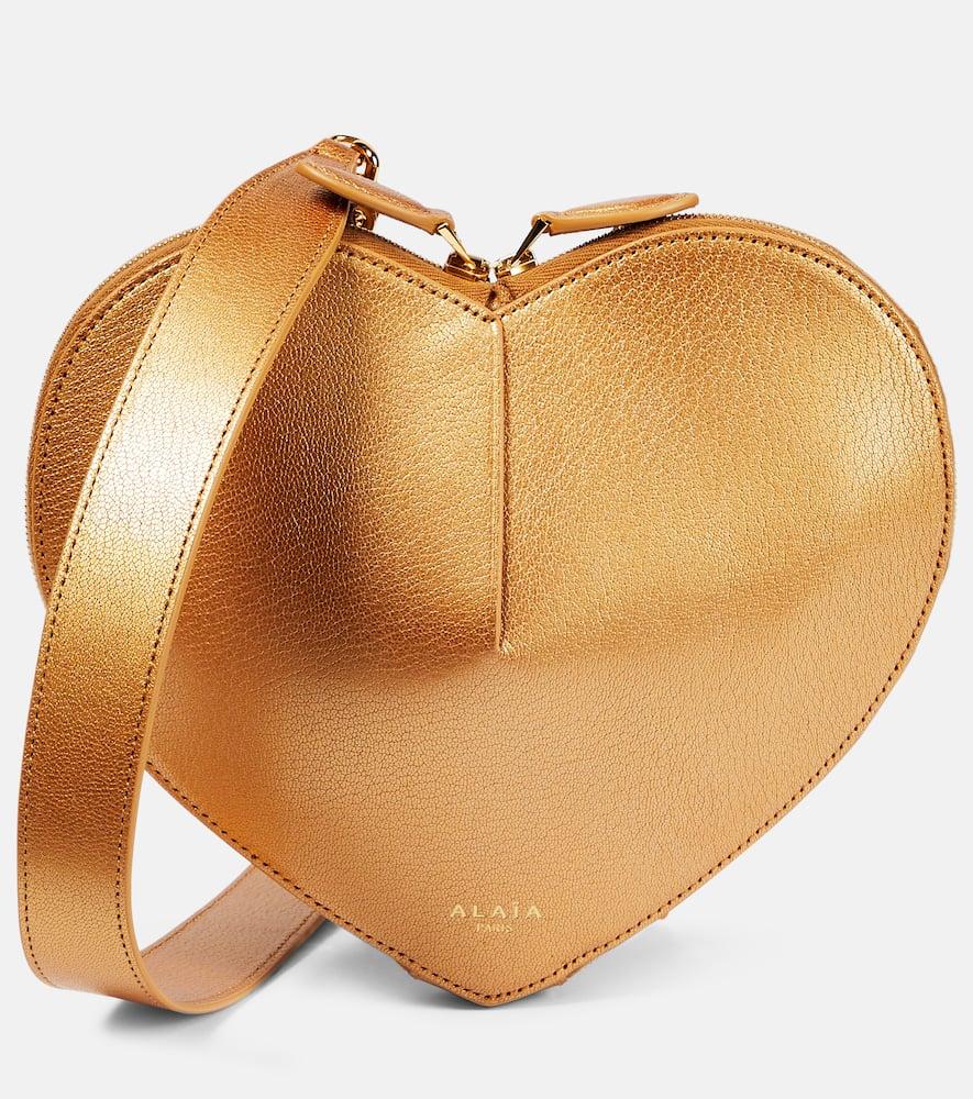 alaïa le coeur leather shoulder bag