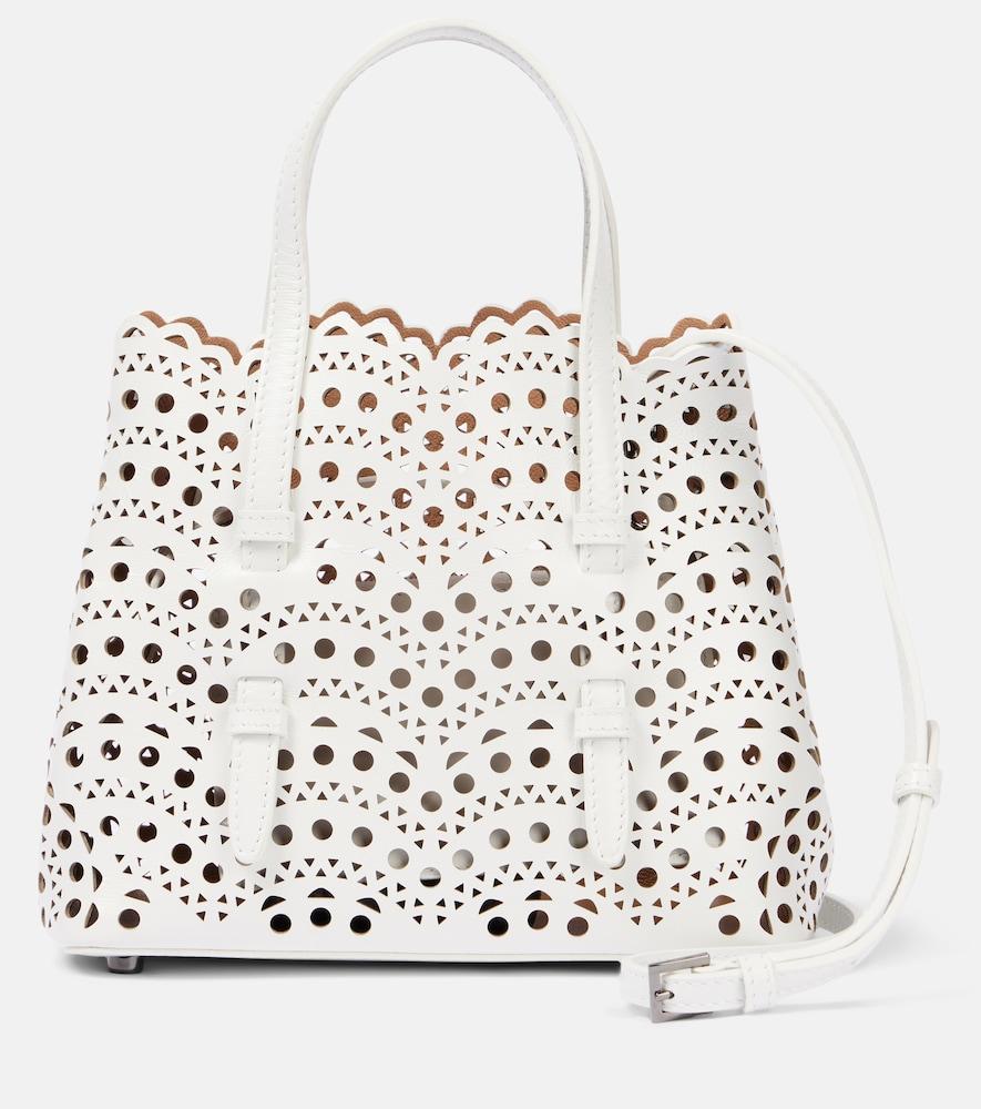 alaïa le mina 25 vienne wave leather tote bag