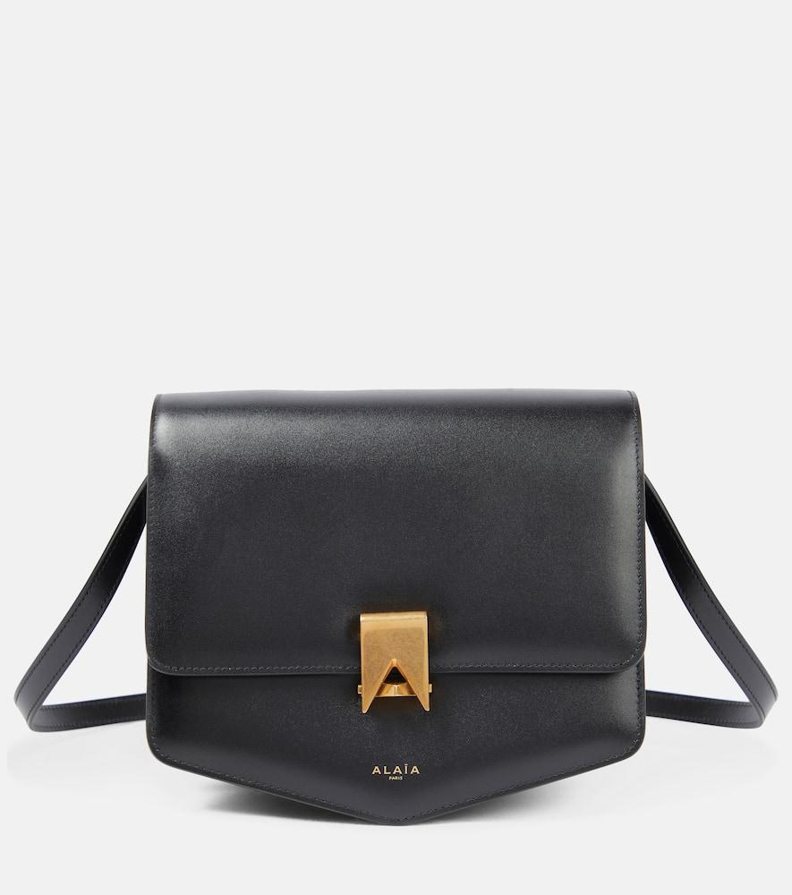 alaïa le papa large leather crossbody bag
