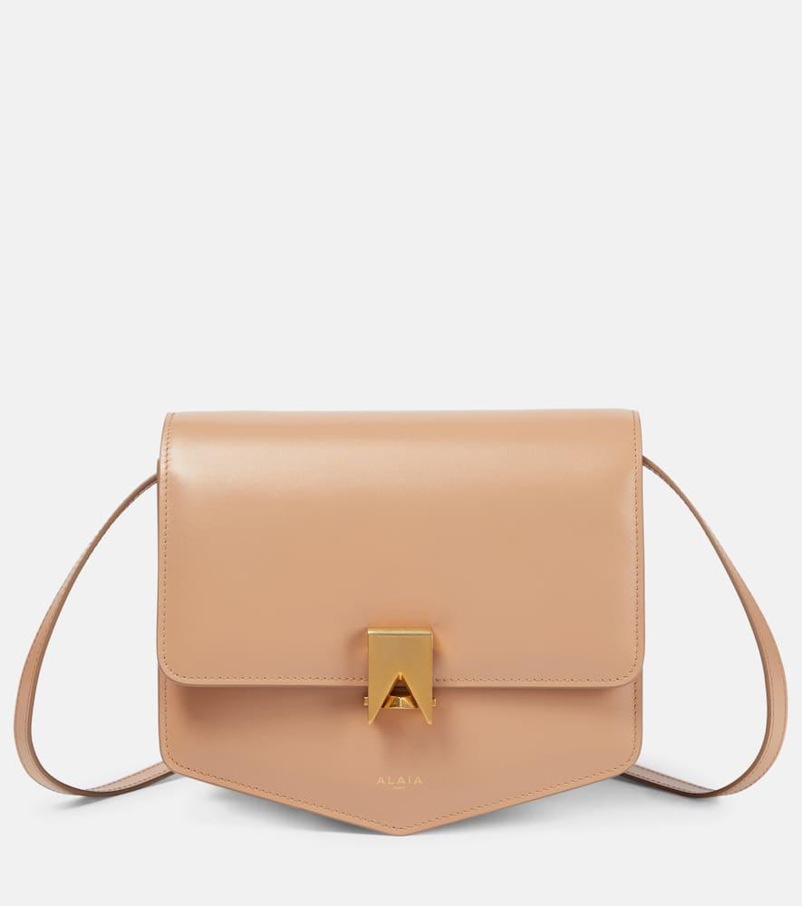 alaïa le papa large leather crossbody bag