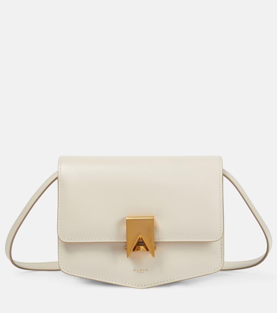 alaïa le papa small leather crossbody bag