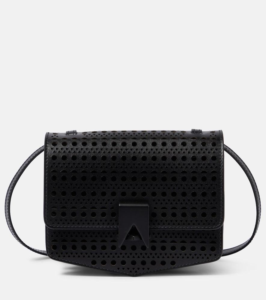 alaïa le papa small vienne leather crossbody bag