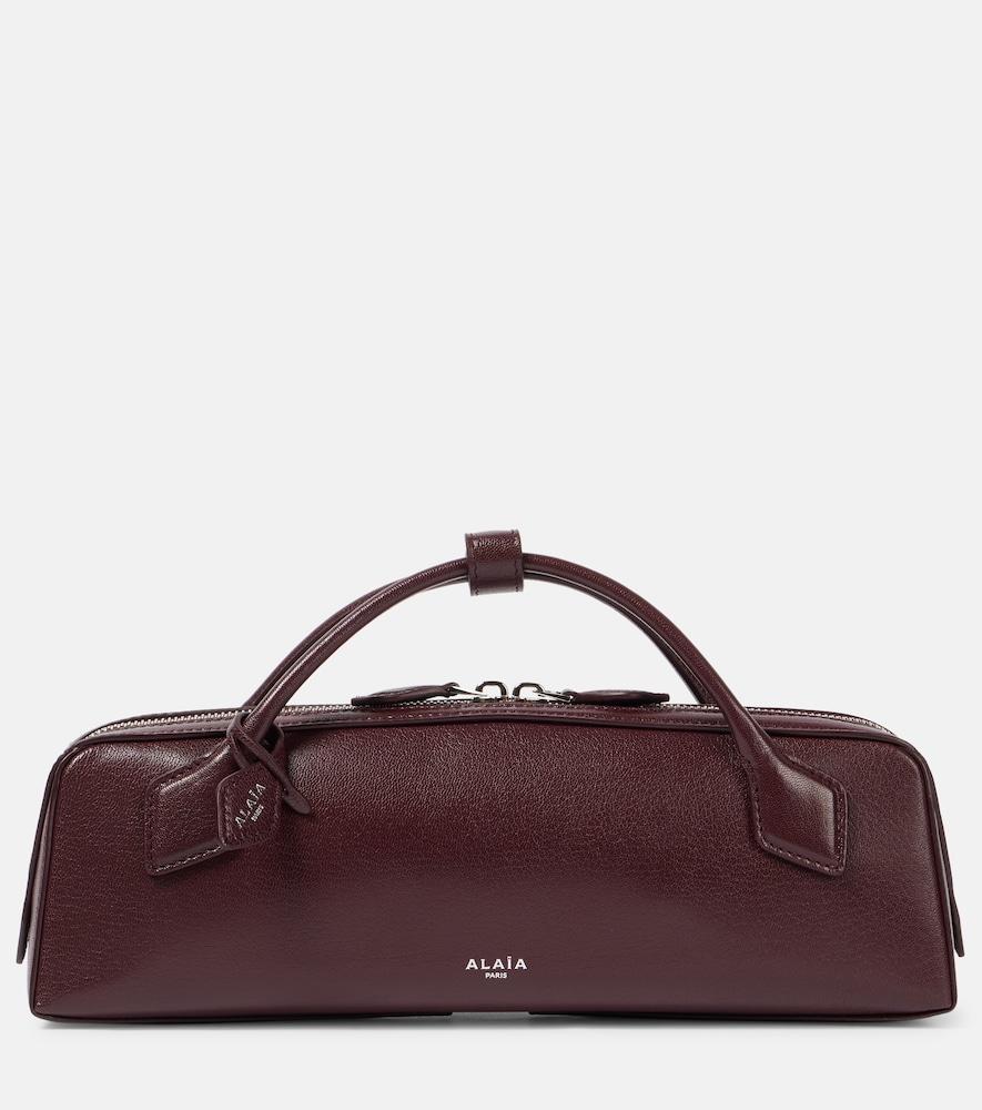 alaïa le teckel leather clutch