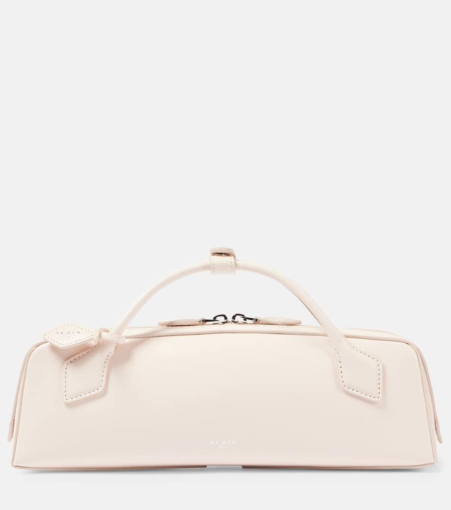 alaïa le teckel leather clutch