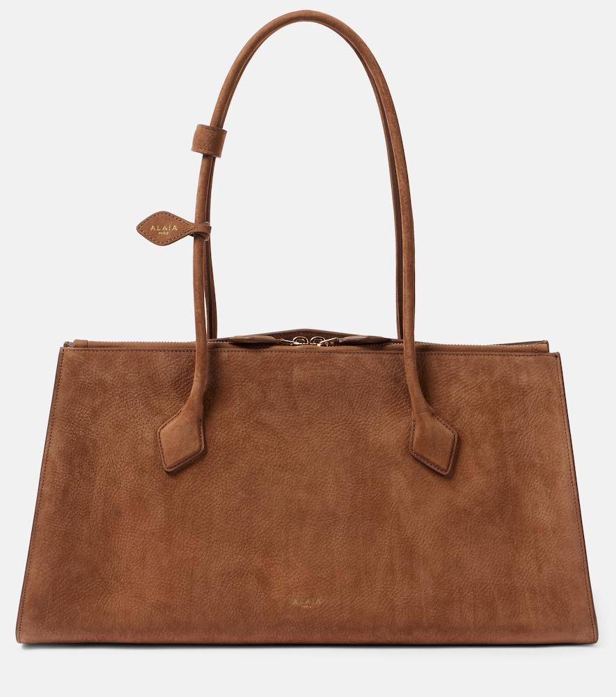 alaïa le teckel suede tote bag