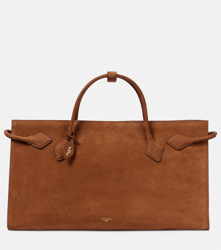 alaïa le teckel suede tote bag