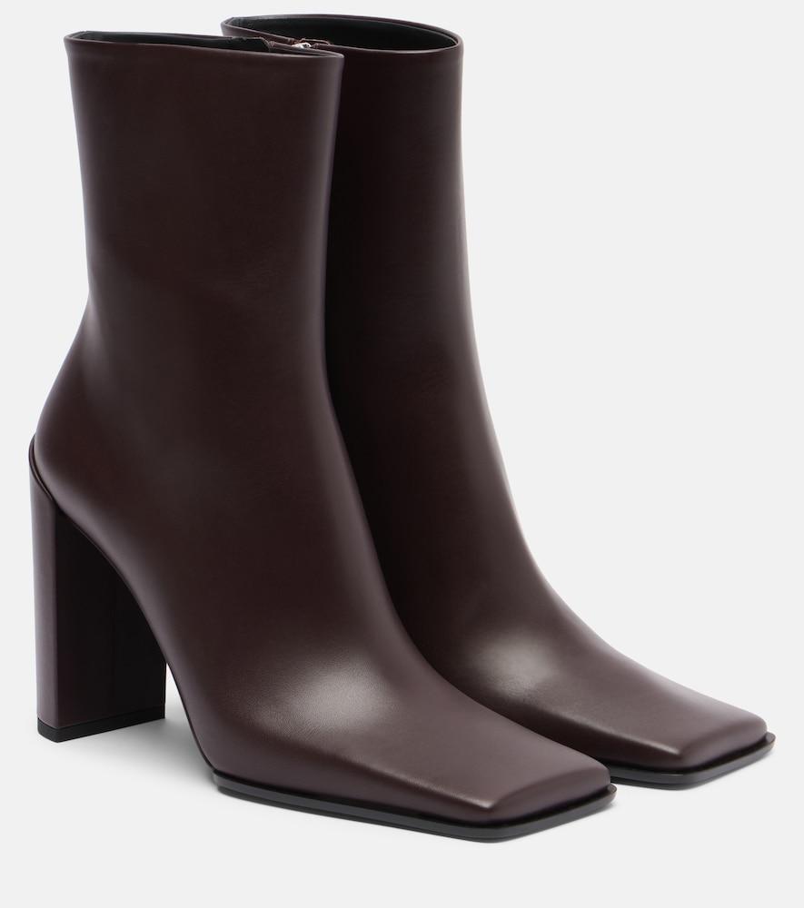 alaïa leather ankle boots