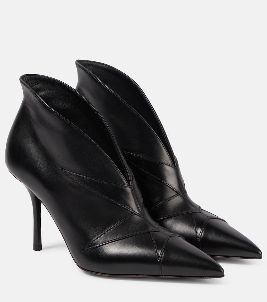 alaïa leather ankle boots
