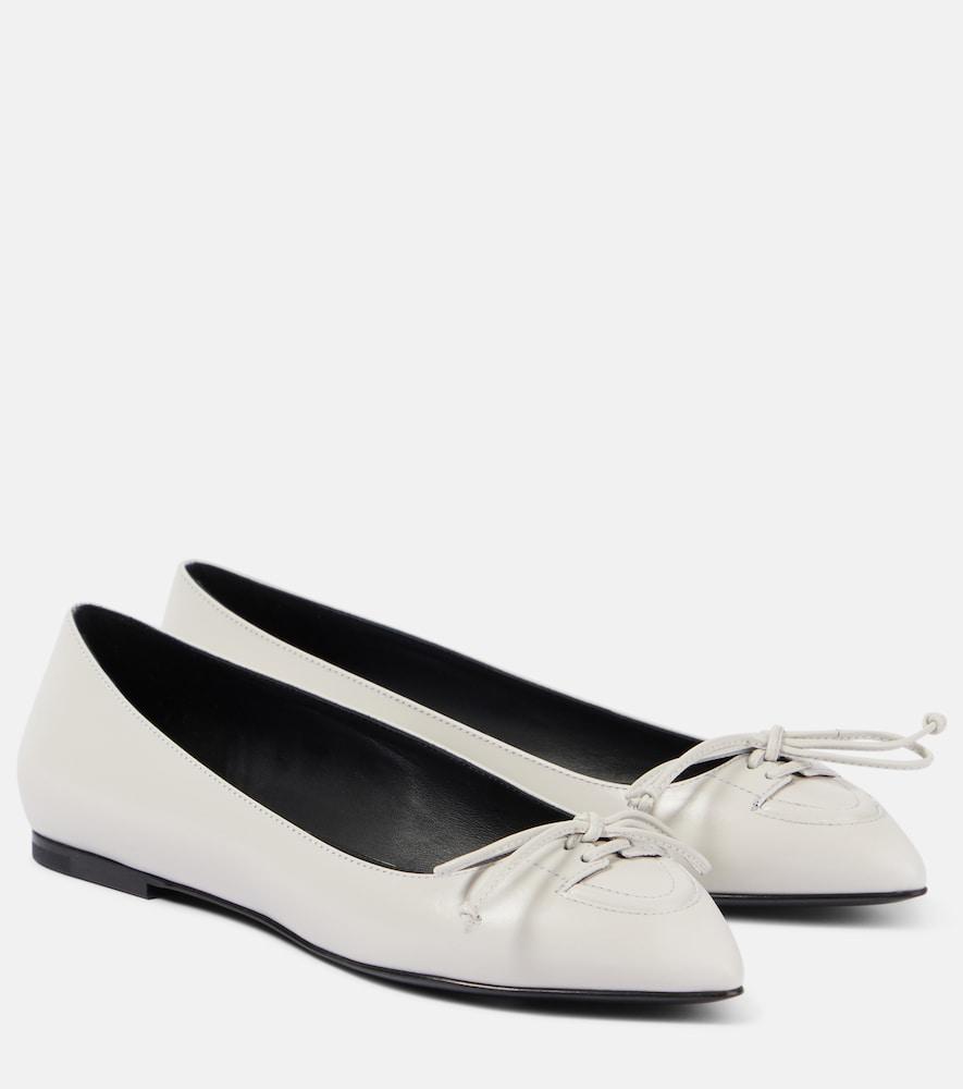 alaïa leather ballet flats