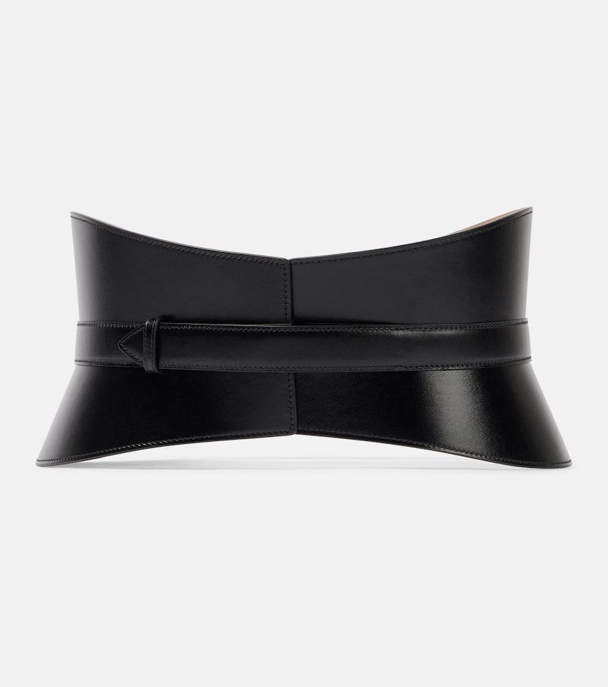 alaïa leather corset belt