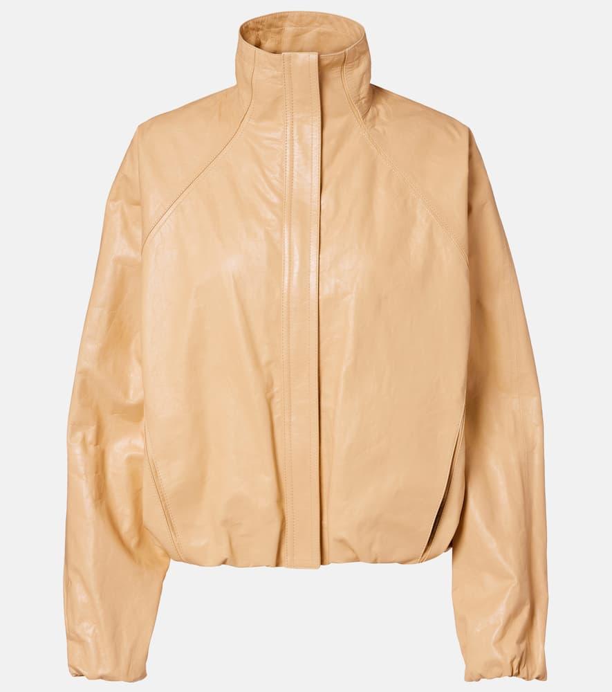 alaïa leather jacket
