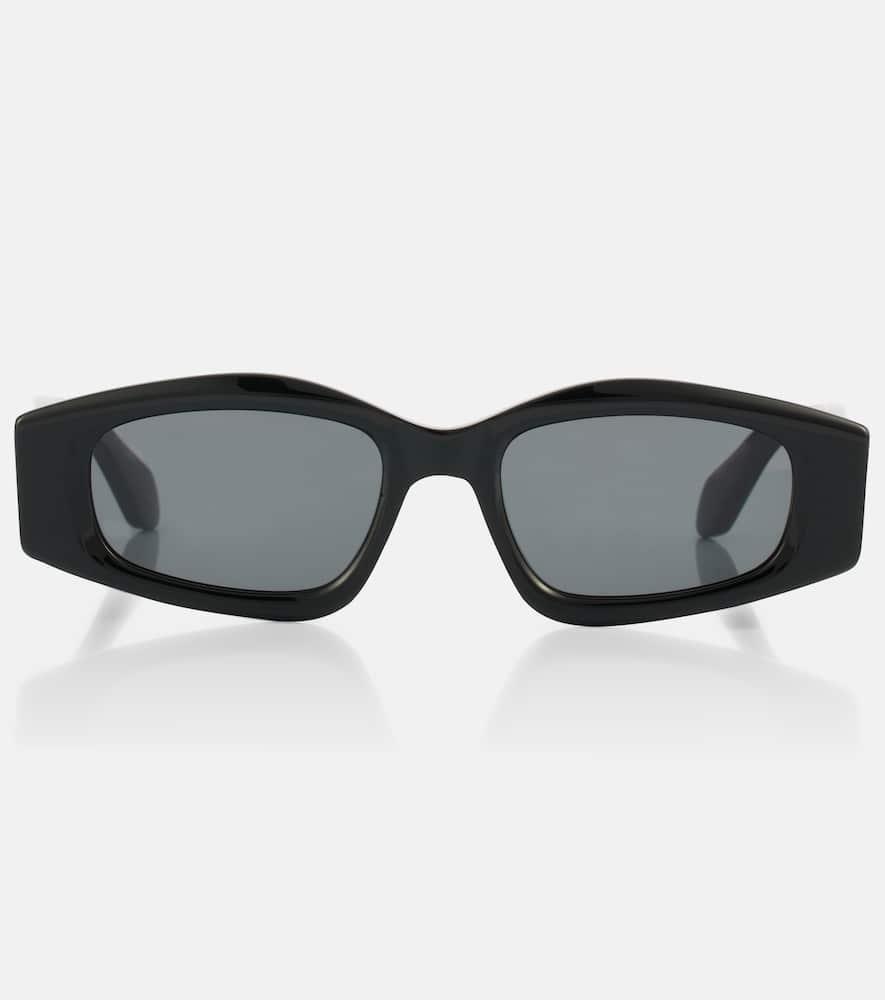alaïa logo rectangular sunglasses