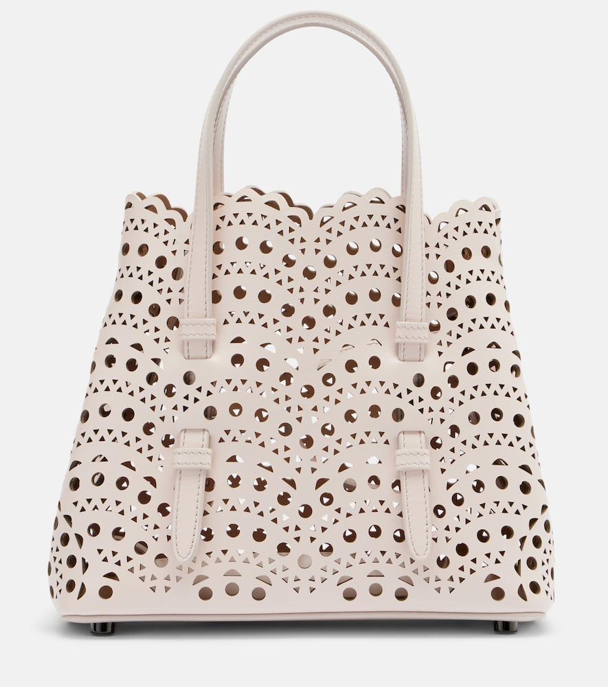 alaïa mina 20 vienne leather tote bag