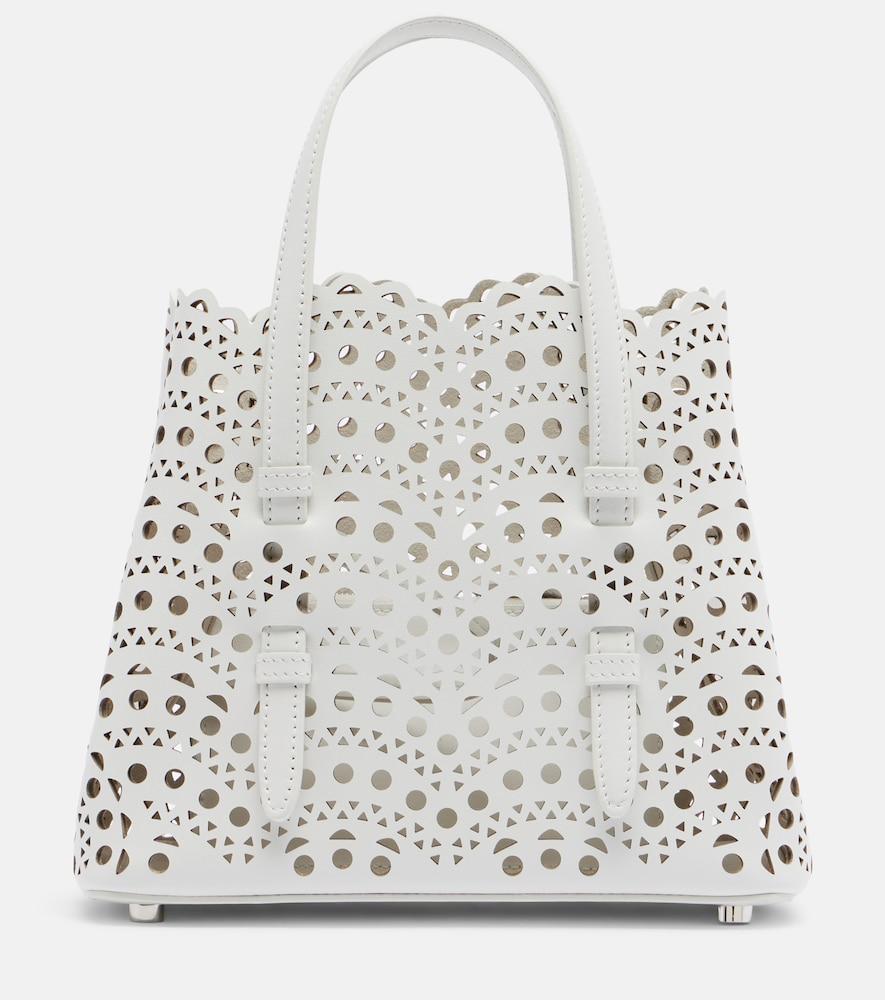 alaïa mina 20 vienne leather tote bag