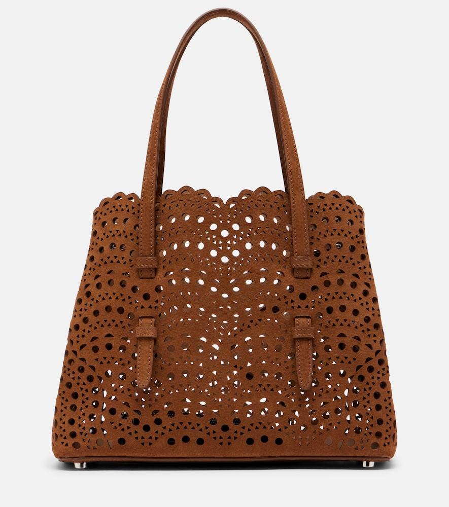 alaïa mina 25 vienne wave leather tote bag