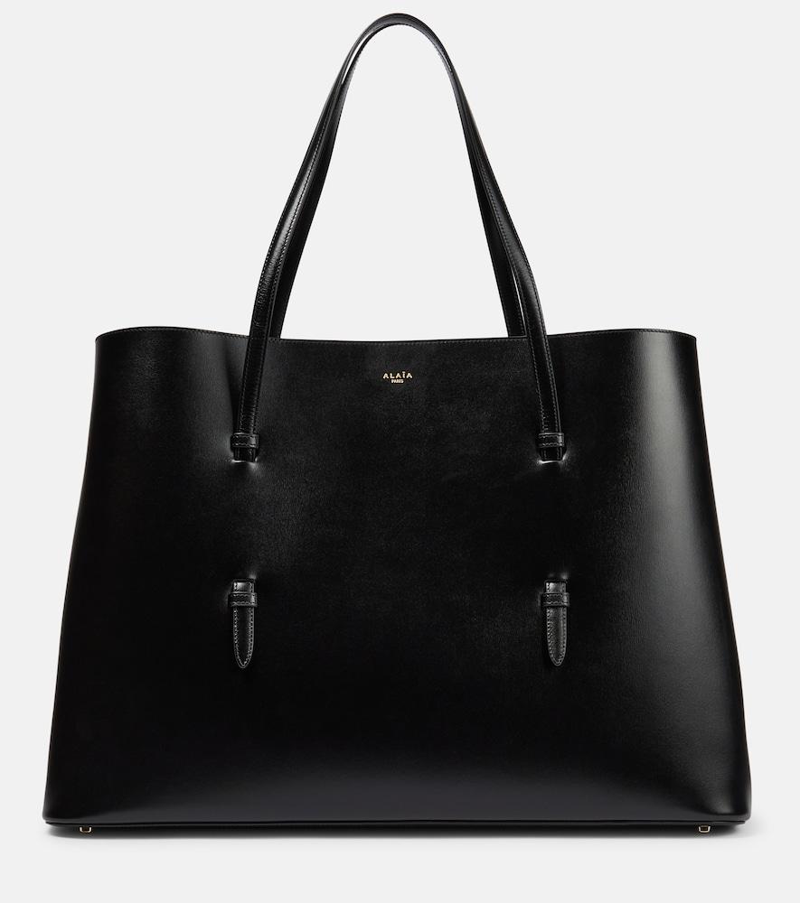 alaïa mina 50 large leather tote bag