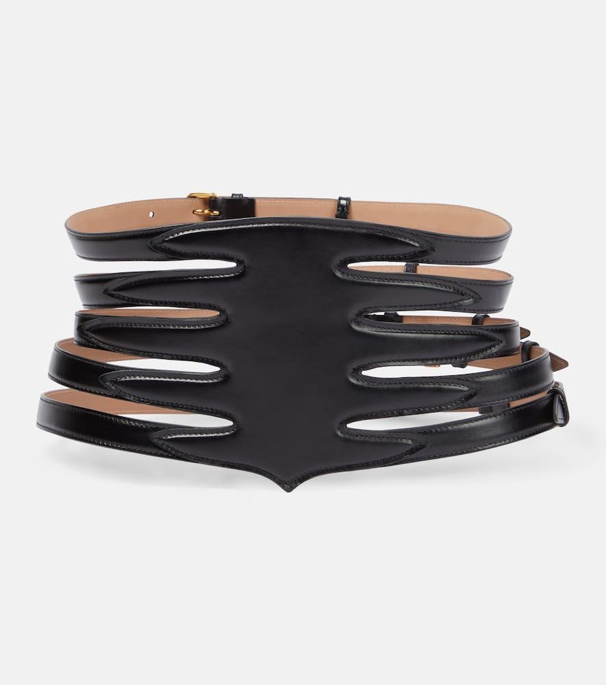 alaïa multi slim leather belt